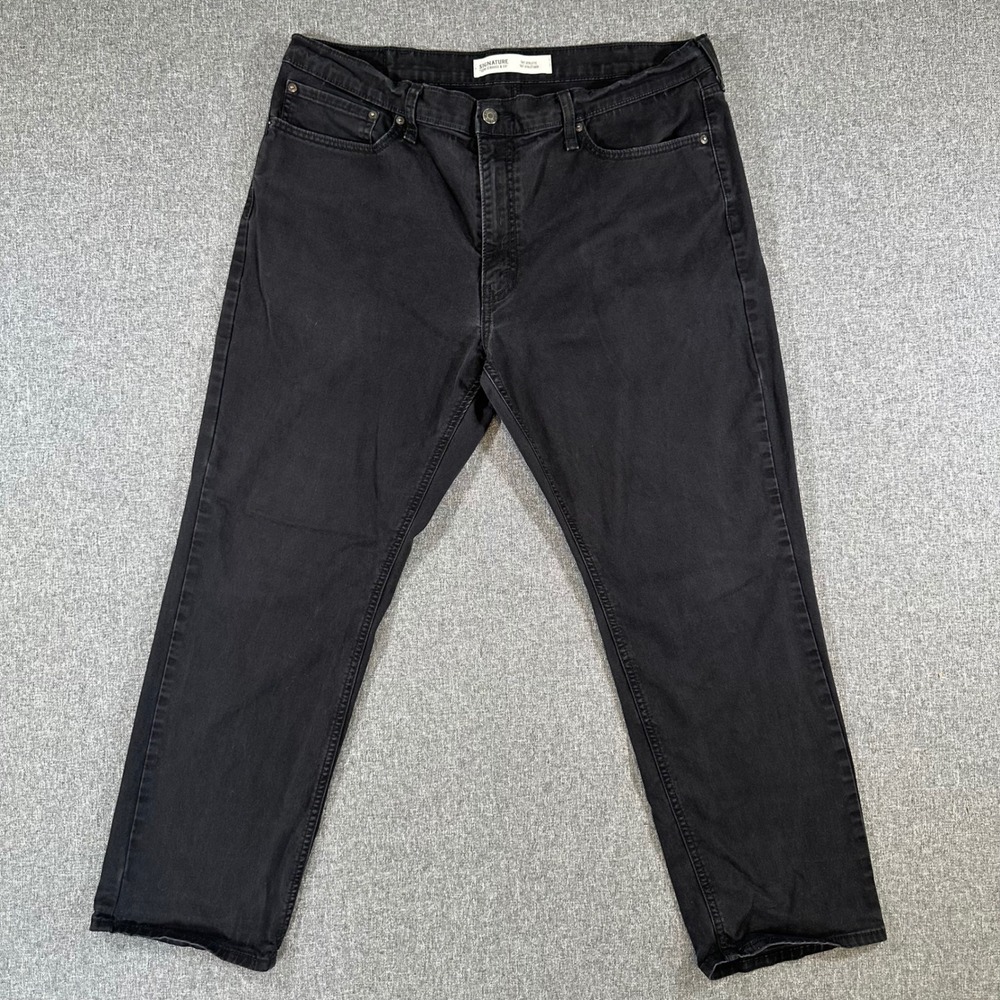 Signature by Levi Strauss & Co. Jeans Mens 38x30 S67 Athletic Black Stretch